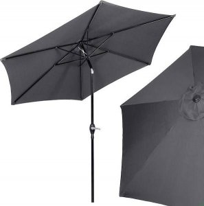 Springos Parasol ogrodowy składany 260 cm  grafitowy 14