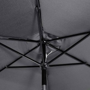 Springos Parasol ogrodowy składany 260 cm  grafitowy 8