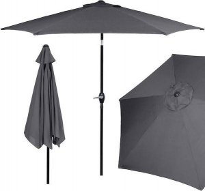 Springos Parasol ogrodowy składany 260 cm  grafitowy 10