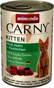 Animonda ANIMONDA Carny Kitten smak: wołowina, kurczak i królik 400g 1