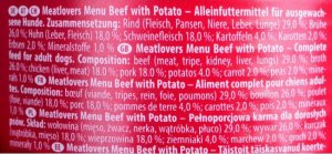 Josera Meatlovers Menu Wołowina z ziemniakami karma mokra dla psów 400g 3