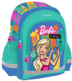 Starpak Plecak szkolny Barbie turkusowy (372646) 1