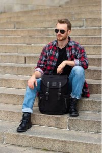 Paolo Peruzzi Plecak męski czarny PAOLO PERUZZI T-19-BL 6