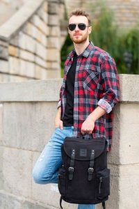 Paolo Peruzzi Plecak męski czarny PAOLO PERUZZI T-19-BL 8