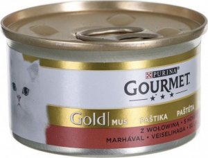 PURINA NESTLE Gourmet Gold mokra karma dla kota mus z wołowiny 85g 1