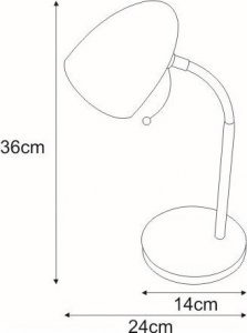 Lampka biurkowa Lumes biała  (E19743K-MT-200 BIAŁYK-MT-200-BIALY) 3