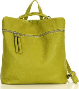 Marco Mazzini Skórzany plecak torebka 2w1 MARCO MAZZINI limonkowy PL65d 1