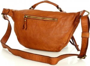 Marco Mazzini Listonoszka nerka camelowa Marco Mazzini skórzana v211b 5