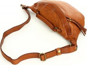 Marco Mazzini Listonoszka nerka camelowa Marco Mazzini skórzana v211b 6