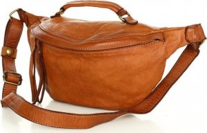 Marco Mazzini Listonoszka nerka camelowa Marco Mazzini skórzana v211b 10