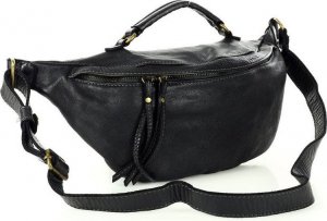 Marco Mazzini Listonoszka nerka skórzana MARCO MAZZINI czarna v211a 11
