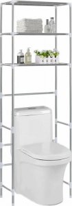 Elior Srebrna półka nad toaletę 3-poziomowa - Dexo 4X 3
