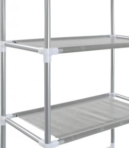 Elior Srebrna półka nad toaletę 3-poziomowa - Dexo 4X 6