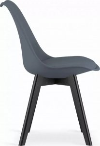 Elior Zestaw granatowych skandynawskich ergonomicznych krzeseł 4 szt. - Asaba 4S 6