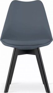Elior Zestaw granatowych skandynawskich ergonomicznych krzeseł 4 szt. - Asaba 4S 7