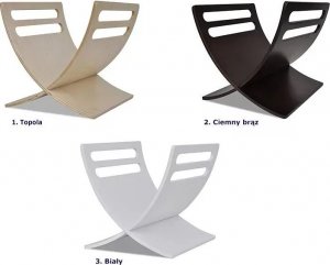 Elior Stojak na gazety Varis 3X - brązowy 5