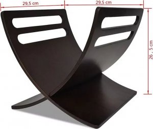 Elior Stojak na gazety Varis 3X - brązowy 6