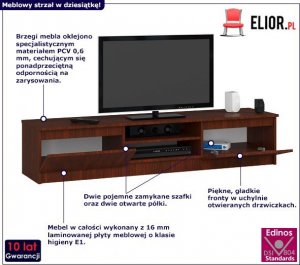 Elior Nowoczesna szafka RTV wenge - Palerro 2