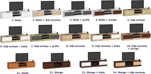 Elior Nowoczesna szafka RTV wenge - Palerro 4