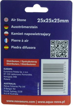 Aqua Nova KAMIEŃ NAPOWIETRZAJĄCY KOSTKA 25mm 2