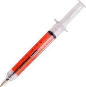 Ratujesz Długopis lekarski STRZYKAWKA czerwony 1