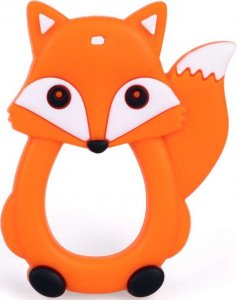 Dumel Silikonowa szczoteczka do zębów dla dzieci zielony kaktus + gryzak lisek BPA Free 5