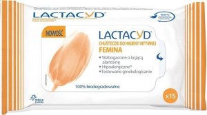 Lactacyd Lactacyd Femina Chusteczki do higieny intymnej  1op-15szt 1