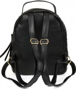 Versoli Plecak damski ekoskóra pojemny B5 regulowany modny czarny I61 4