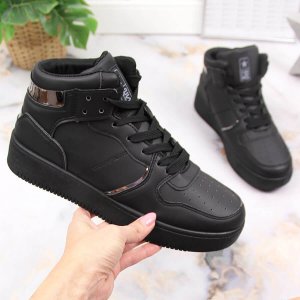 News Buty sportowe wysokie czarne NEWS 37 1