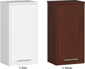 Elior Wisząca szafka łazienkowa z drzwiczkami wenge - Optima 4