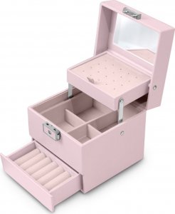 Massido Szkatułka na biżuterię MS-703 Massido - różowa 2