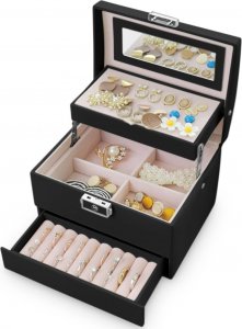 Massido Szkatułka na biżuterię MS-704 - czarna 5