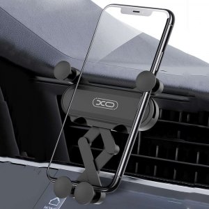 4kom.pl Uchwyt grawitacyjny do samochodu Holder do auta XO C41 na telefon smartfon do kratki Czarny 4