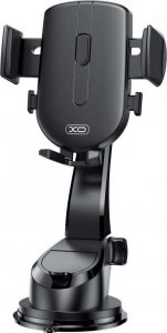 4kom.pl Uchwyt samochodowy XO C89 Holder do auta na telefon na deskę kokpit szybę Czarny 5