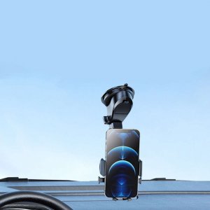 4kom.pl Uchwyt samochodowy XO C89 Holder do auta na telefon na deskę kokpit szybę Czarny 10