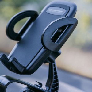 4kom.pl Uchwyt samochodowy holder uniwersalny klips do telefonu smartfona na deskę/ kokpit Czarny 3