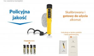 Alkomat Import Alkomat pałka policyjny, bezkontaktowy ALCOBLOW z 4 bateriami 7