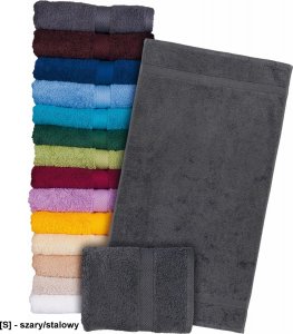R.E.I.S. T-SOFT-50x90 - Ręcznik z wysokiej jakości frotte 500 g/m2 rozmiar 50x90cm - granatowy. 4
