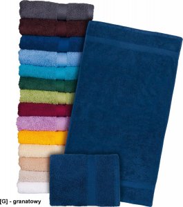R.E.I.S. T-SOFT-50x90 - Ręcznik z wysokiej jakości frotte 500 g/m2 rozmiar 50x90cm - granatowy. 6
