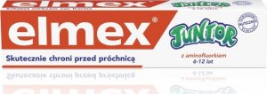 Elmex  Elmex Pasta do zębów dla dzieci Junior 6-12 lat DUO druga 50%   75mlx2 1