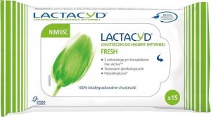 Lactacyd Lactacyd Fresh Chusteczki do higieny intymnej  1op.- 15szt 1