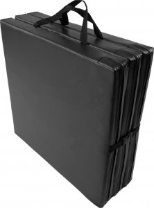 UnderFit Materac gimnastyczny 3-częściowy UF9555180 cm x 60 cm x 6 cm czarny twardy 3