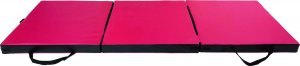 UnderFit Materac gimnastyczny 3-częściowy UF9557 180 cm x 60 cm x 6 cm różowy twardy 2