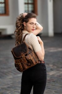 Paolo Peruzzi Plecak damski brązowy PAOLO PERUZZI T-16-BR 7