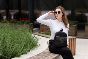 Paolo Peruzzi Zestaw plecak i portfel czarny vintage PAOLO PERUZZI ZUP-23-BL 7