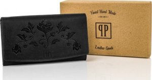 Paolo Peruzzi Zestaw damski skórzany PAOLO PERUZZI ZUP-26-BL czarny plecak i portfel 15