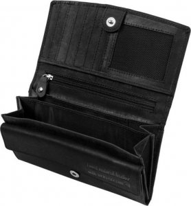 Paolo Peruzzi Zestaw damski skórzany PAOLO PERUZZI ZUP-26-BL czarny plecak i portfel 8