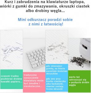 Odkurzacz ręczny Tenwin Mini odkurzacz ręczny elektryczny na biurko TENWIN 2