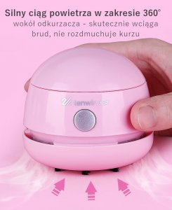 Odkurzacz ręczny Tenwin Mini odkurzacz ręczny biurko akumulator USB TENWIN 5
