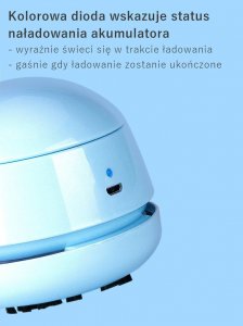 Odkurzacz ręczny Tenwin Mini odkurzacz ręczny biurko akumulator USB TENWIN 10